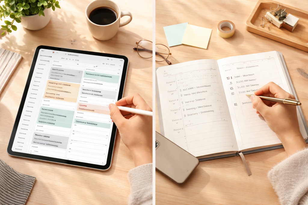 Digital Planners vs Traditional Paper Planners