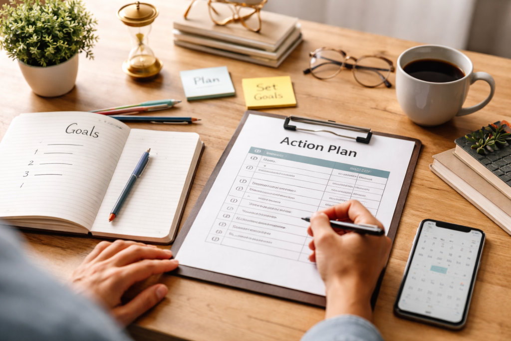  Goals with an Action Plan Template