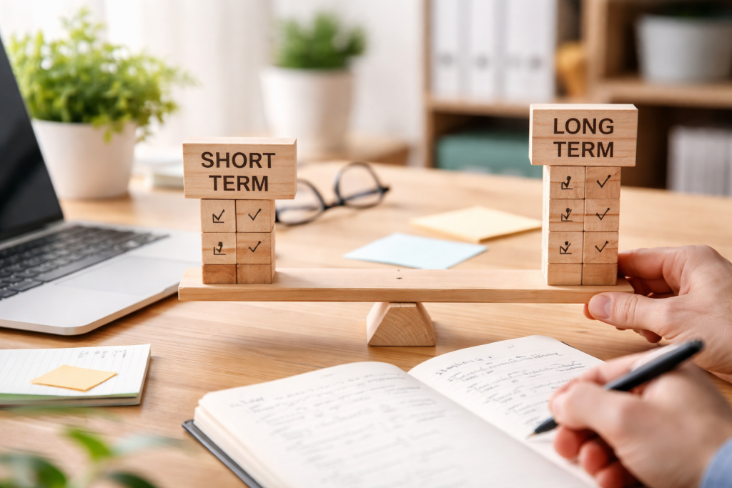 Art of Balancing Short-Term and Long-Term Goals 